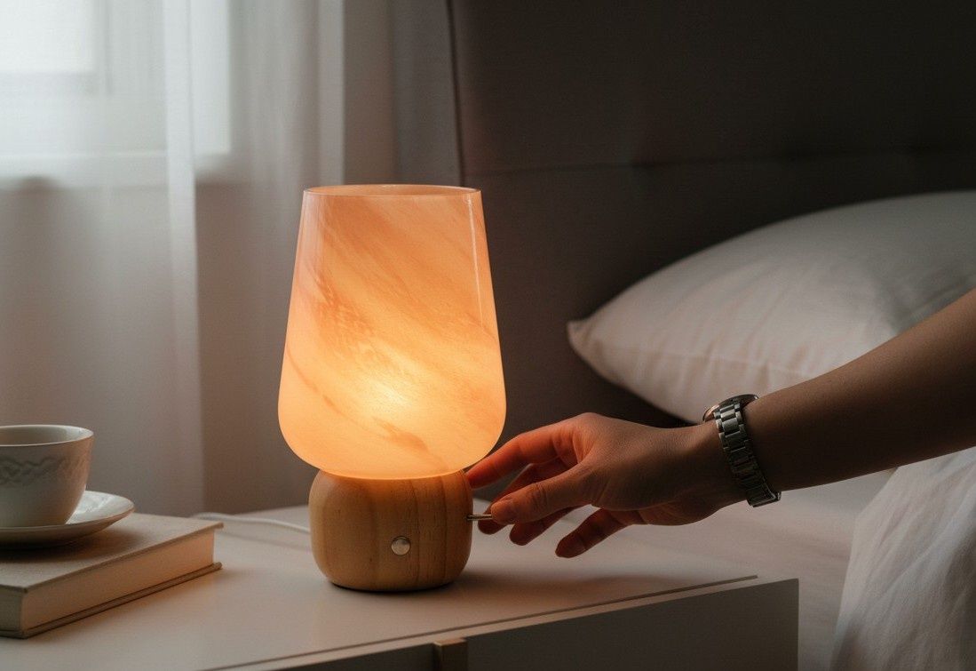 LED SWIRL LAMP 20CM