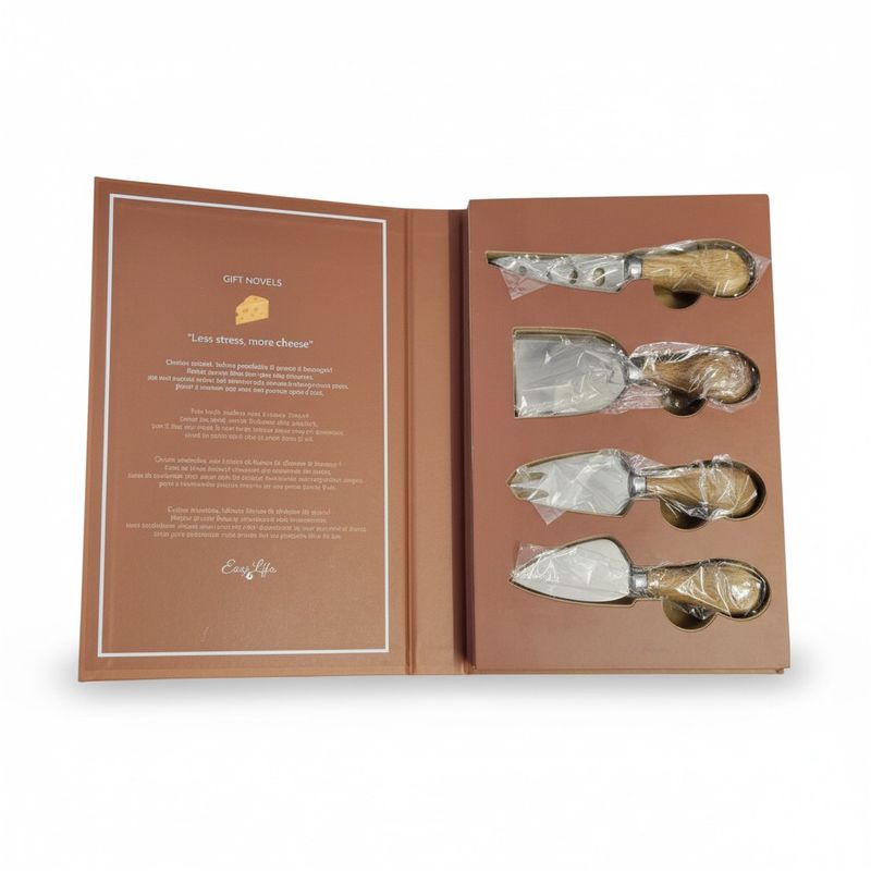 4-PIECE CHEESE SET - 4 CHEESE KNIVES