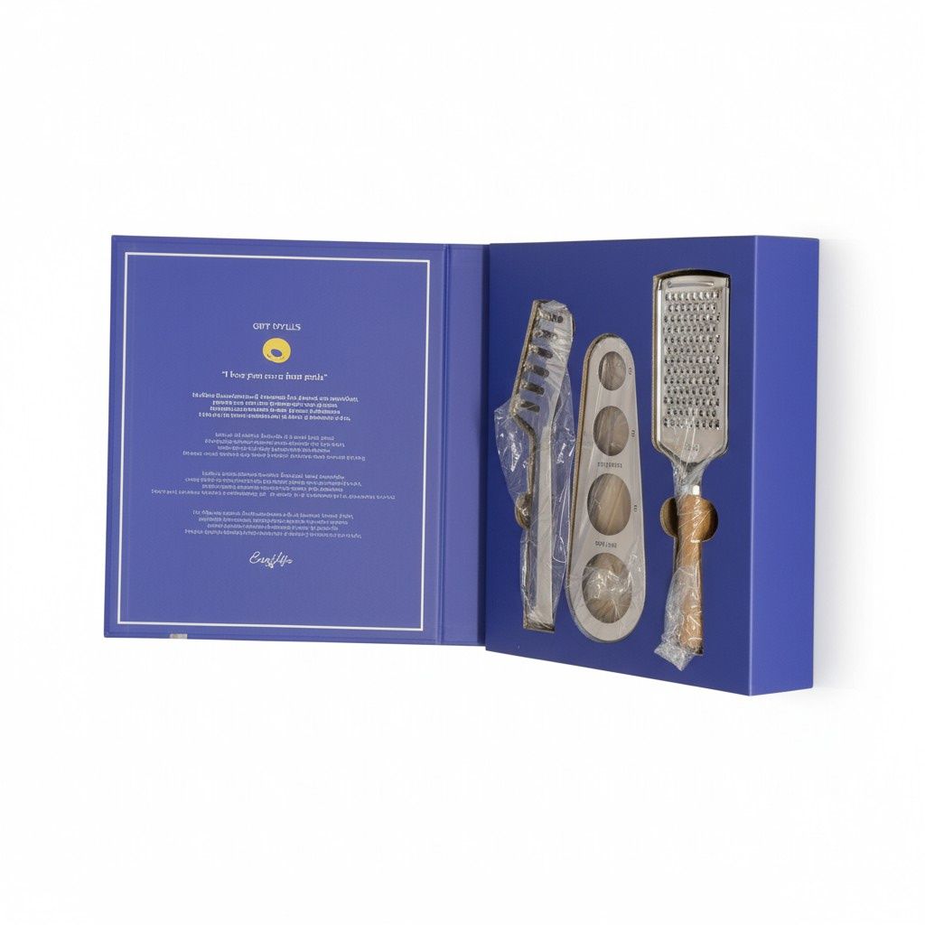 3-PIECE PASTA SET - PORTIONER + GRATER + TONGS