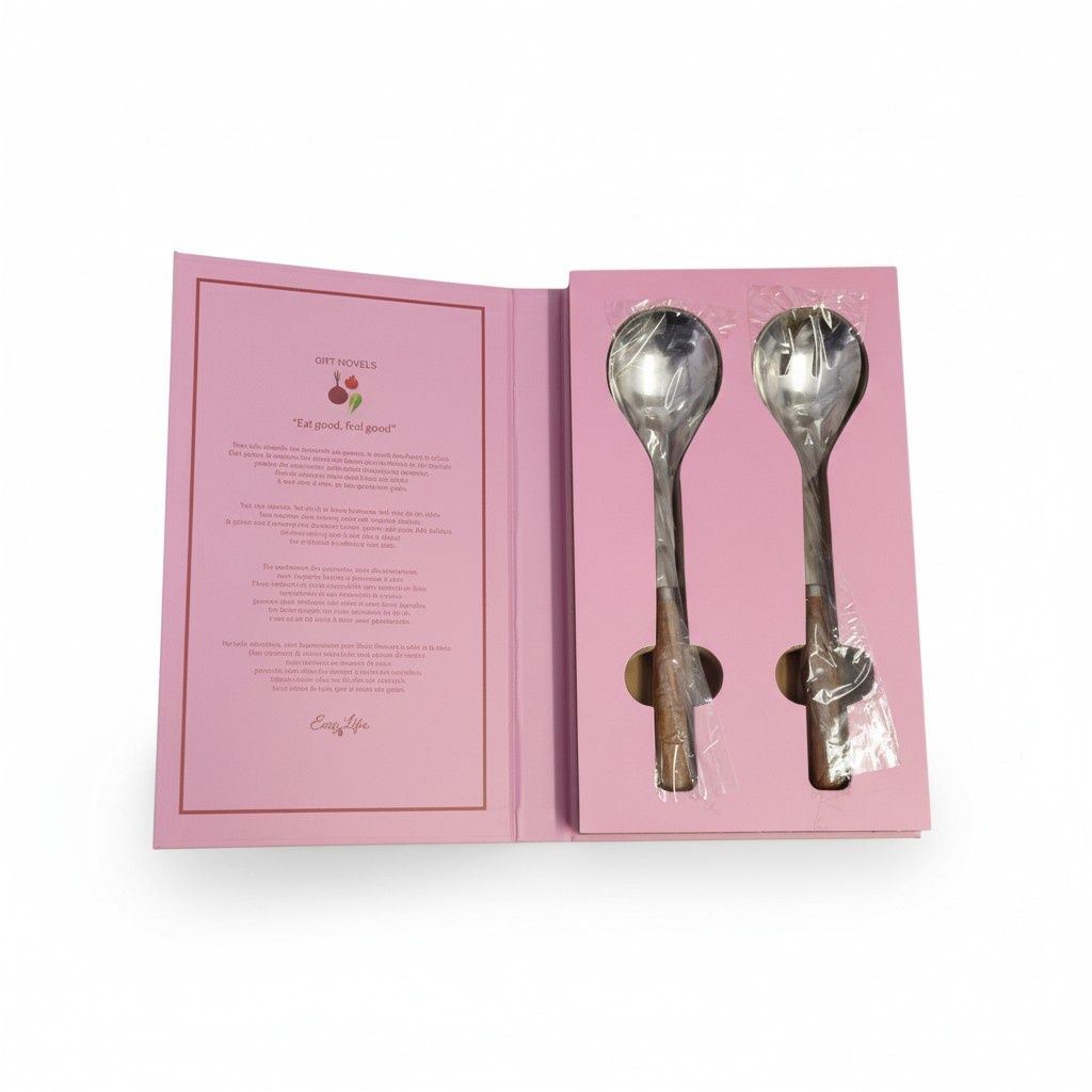 2-PIECE SET - PAIR OF SALAD SERVERS BOX