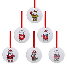 HERDY CHRISTMAS DECORATION SET OF 6