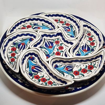 IZNIK POPPY MEZE SET