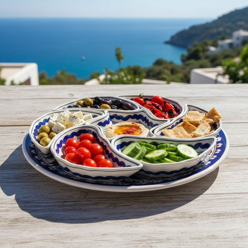 IZNIK POPPY MEZE SET