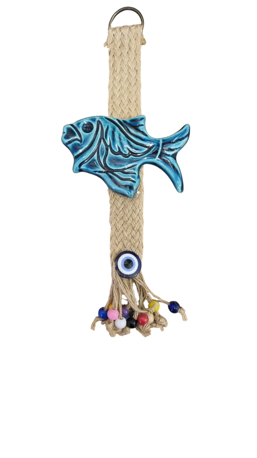 TURQUOISE HANGING DECORATION, CHARACTER: FISH