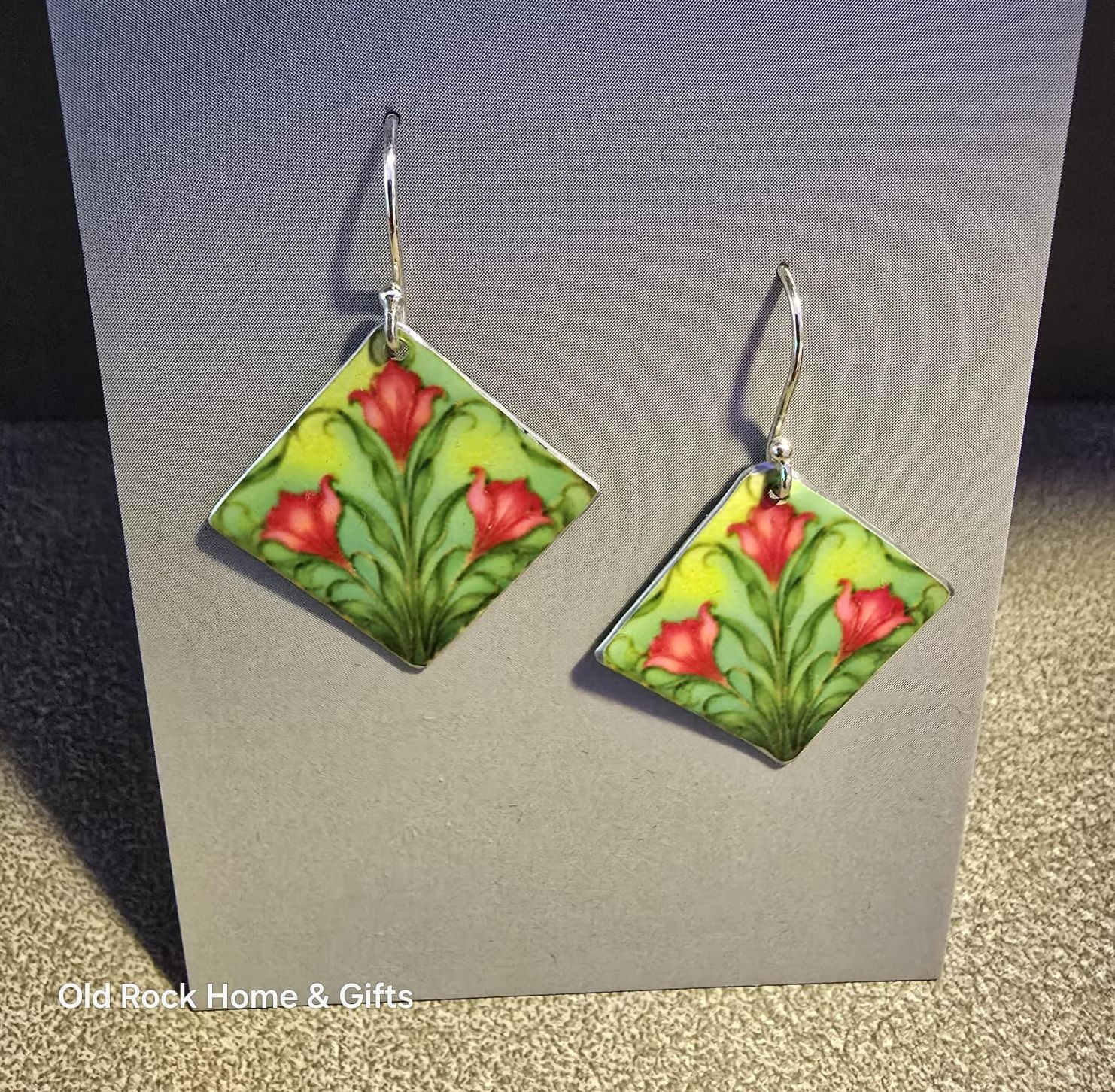 TULIPS SQUARE EARRINGS