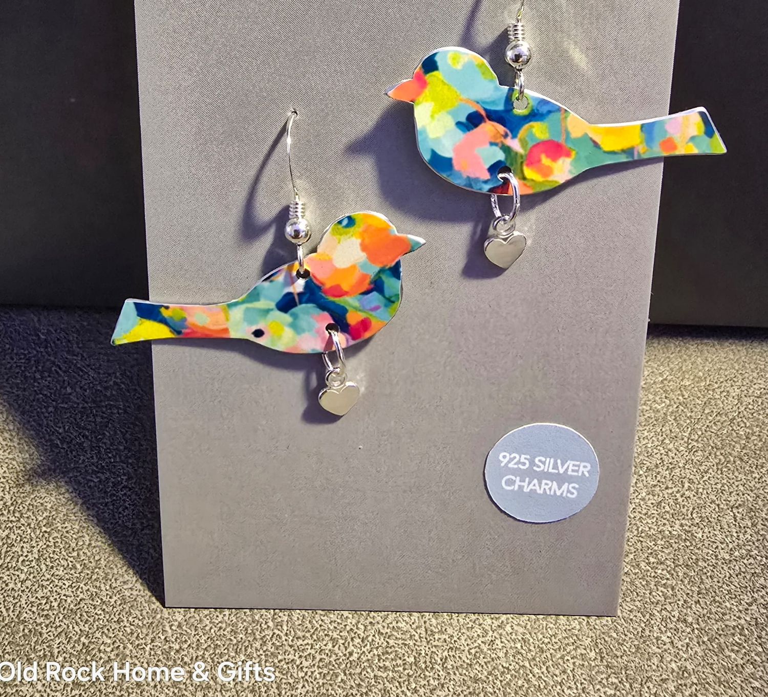 COLOURFUL BIRD EARRINGS