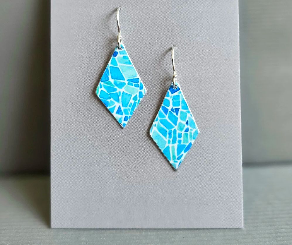DIAMOND BLUE EARRINGS