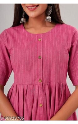 ​new womens cottton pleated kurtis