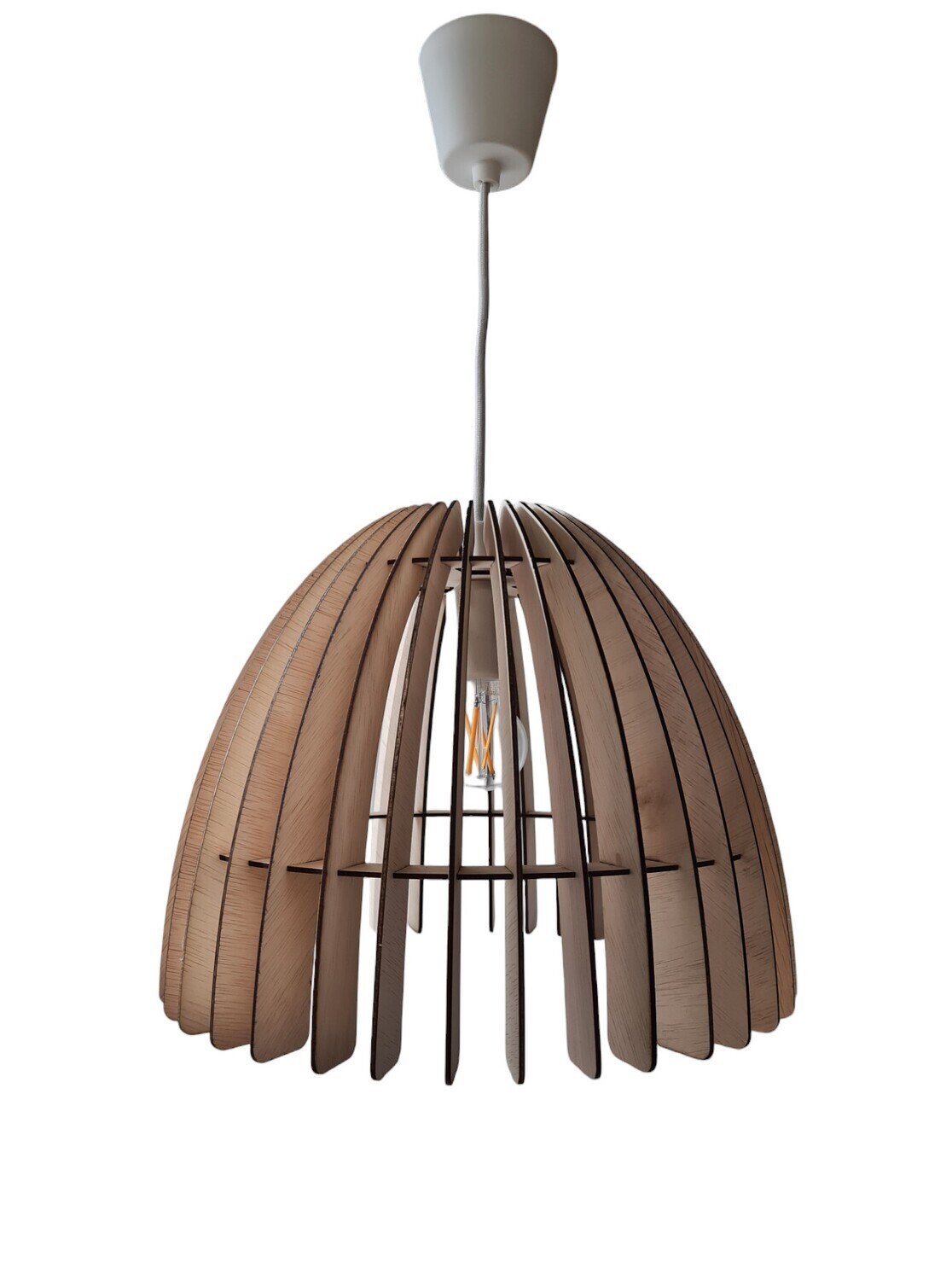 Furniture-art half ronde bol lamp met 36 lamellen  40x40x32 cm