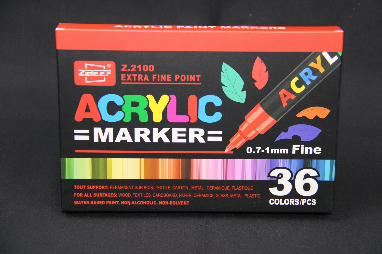 Zibeef Acryl Markers 0.7mm 36