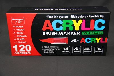 Guangna Acryl brush markers set 120 stuks