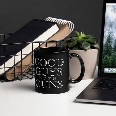 Black Glossy Mug | Logo