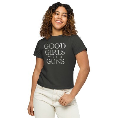 Women’s High-Waisted Tee | Logo White