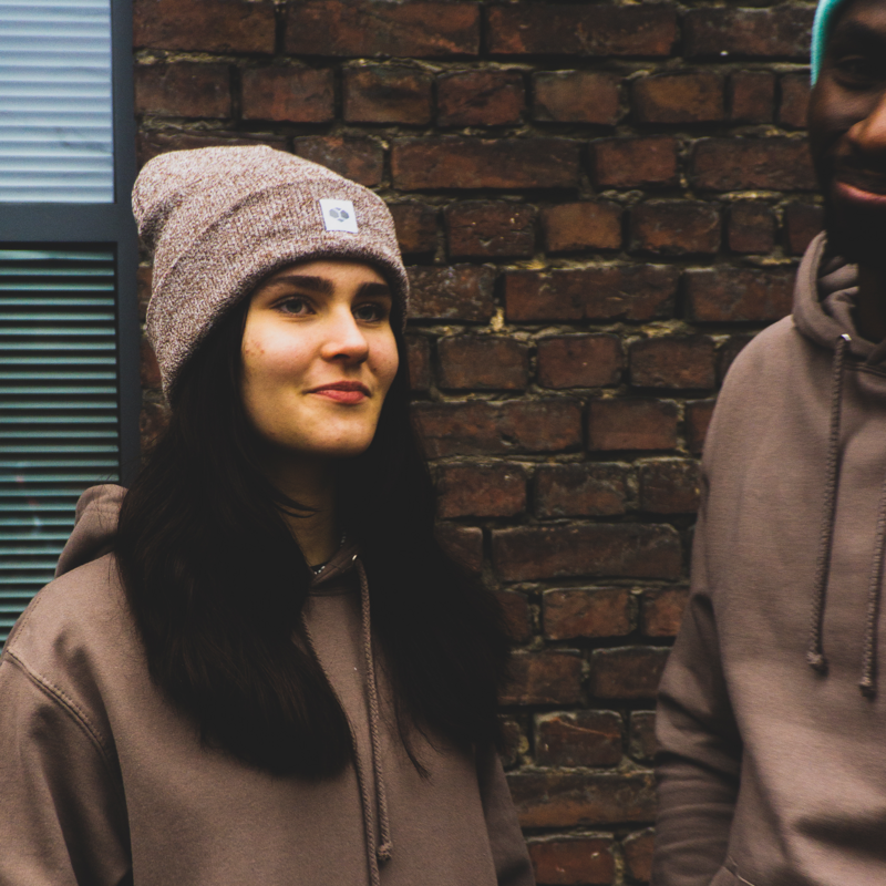 WILDHERZ Beanie (braun-meliert) Mütze unisex WILDHERZ Beanie (braun-meliert) Mütze unisex