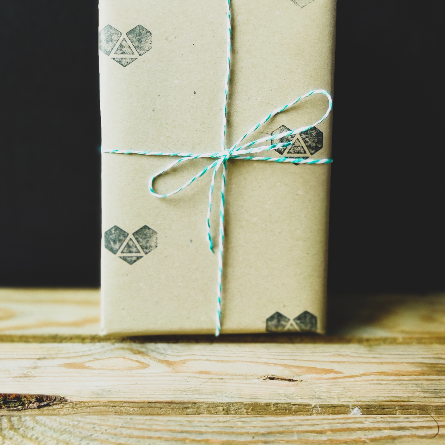 Geschenkschnur Papier (mint-weiss)