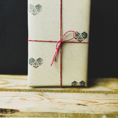 Geschenkschnur Baumwolle (rot-grau) Geschenkschnur Baumwolle (rot-grau)