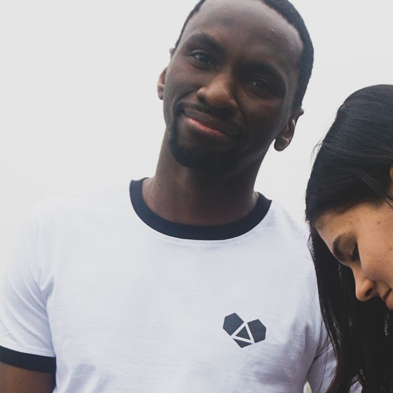 T-Shirt (s/w) *HERZ* Herren-Schnitt