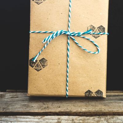 Geschenkschnur Baumwolle (blau-weiss) Geschenkschnur Baumwolle (blau-weiss)