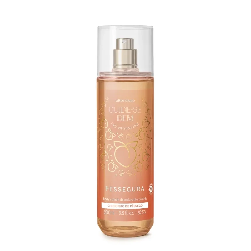 O Boticario Body Splash Desodorante Corporal Cuide-se Bem Pessegura | 200ml