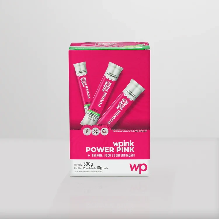 WPink Pré-Treino Power Pink De Limão 300G