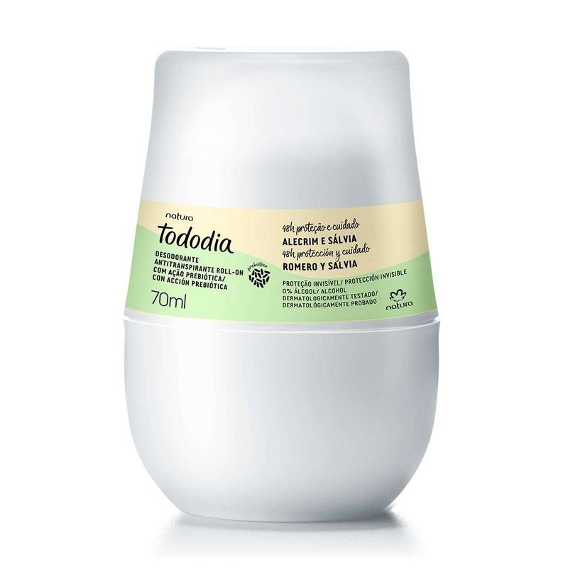 Natura Desodorante Antitranspirante Roll-On Alecrim e Salvia | 70ml