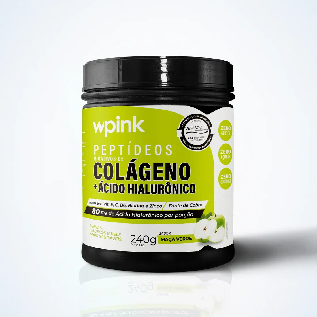 WPink Colágeno De Maçã Verde 240G