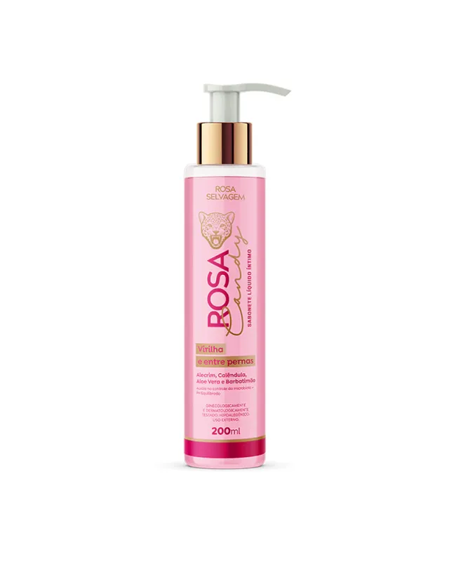 Rosa Selvagem Candy Sabonete Íntimo Feminino Líquido - 200ml