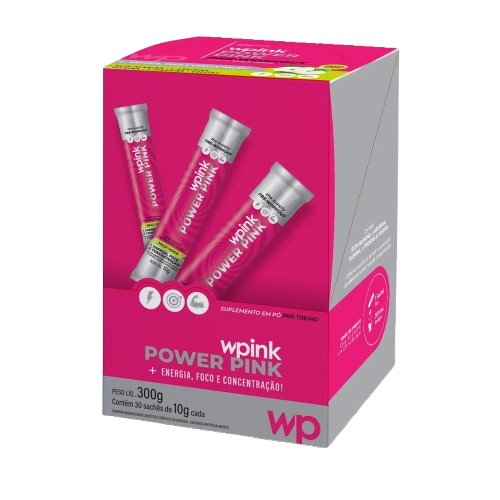 WPink Pré-Treino Power Pink de Maçã Verde 300G