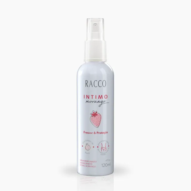 Racco Spray Intimo Perfumado Desodorante De Morango | 120ml