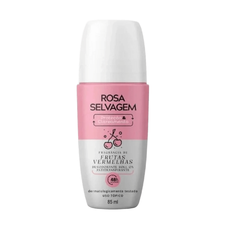 Rosa Selvagem Desodorante Roll-on Frutas Vermelhas 85ML
