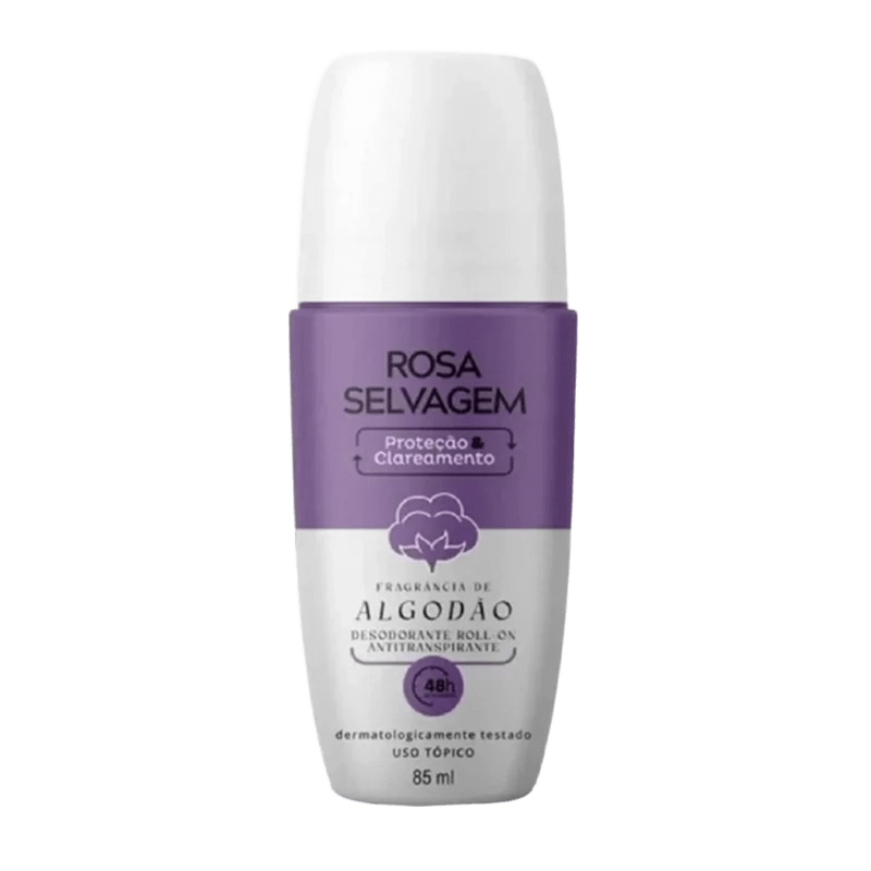 Rosa Selvagem Desodorante Roll-on Algodao  - 85ml