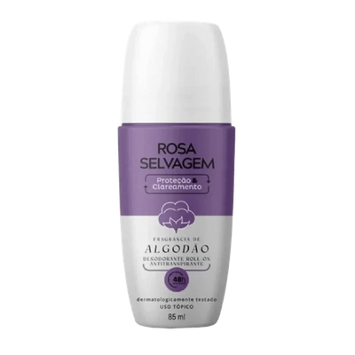 Rosa Selvagem Desodorante Roll-on Algodao  - 85ml