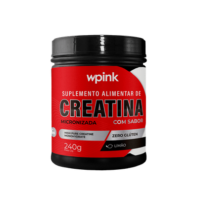 WPink Creatina Com Sabor Limão 240G