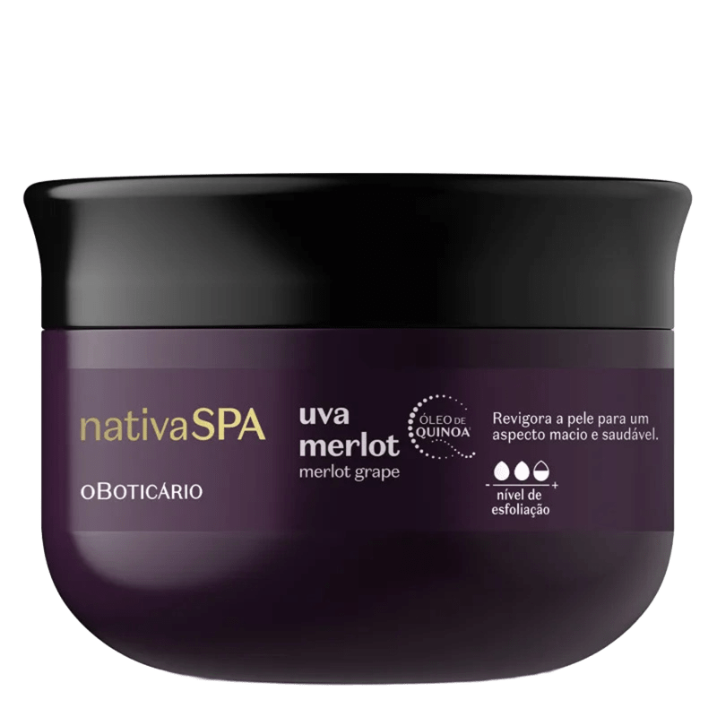 O Boticario Nativaspa Esfoliante Corporal Uva Merlot 200G