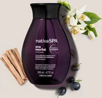 O Boticario Nativaspa Uva Merlot Óleo 200ML