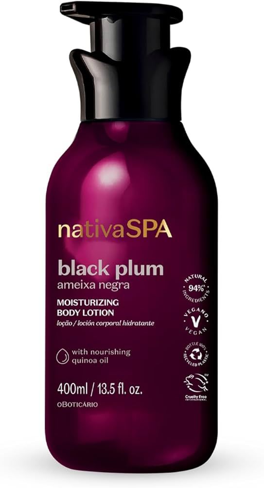 O Boticario Nativaspa Hidratante Ameixa Negra 400ML