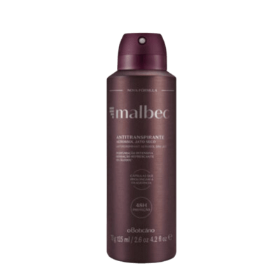O Boticario Malbec Desodorante Antitranspirante Aerossol 125ML