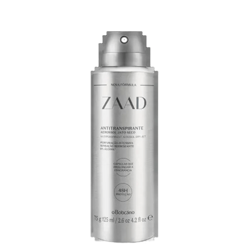 O Boticario Zaad Desodorante Antitranspirante Aerossol 125ML