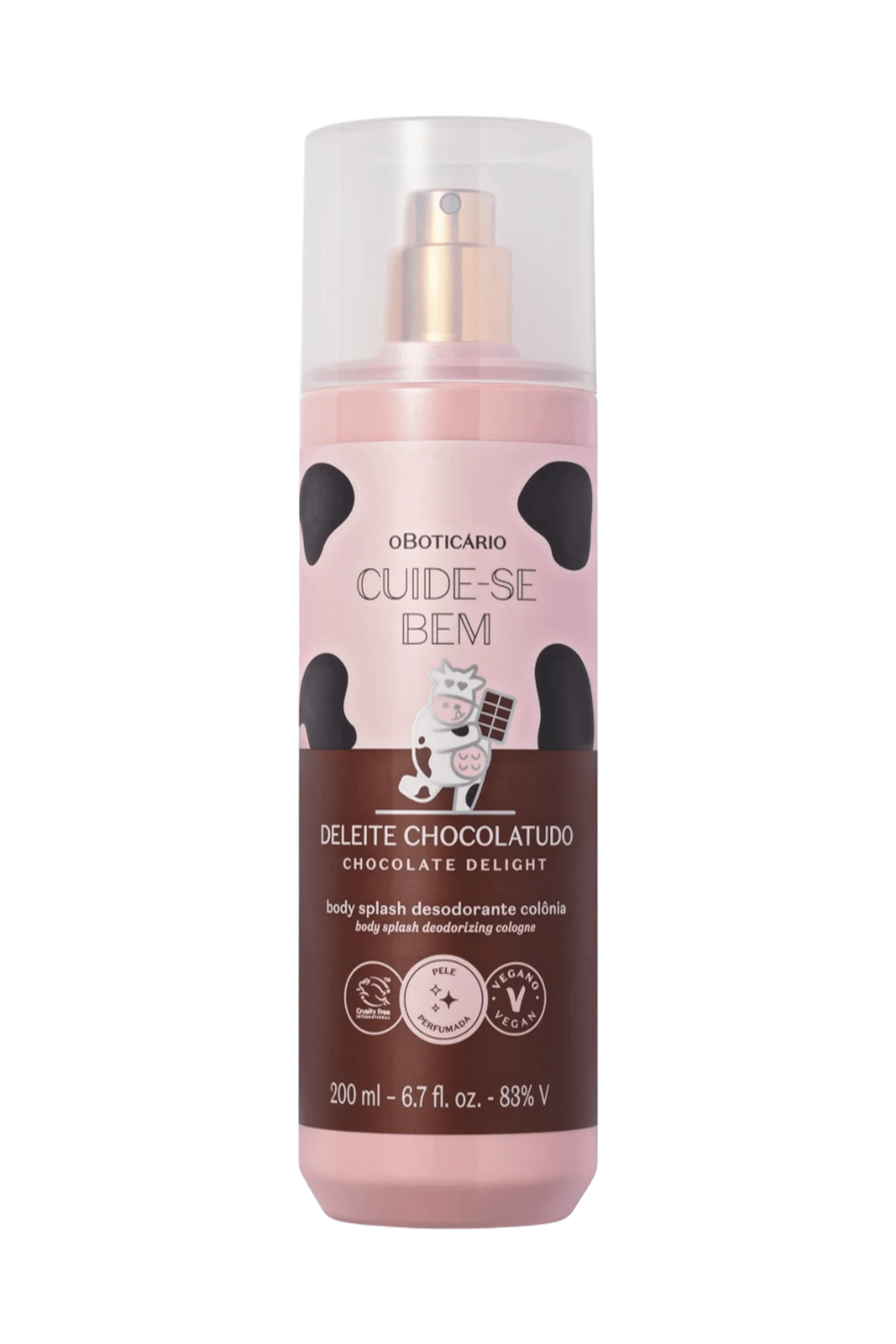 O Boticario Cuide-Se Bem Body Splash Deleite Chocolatudo 200ML