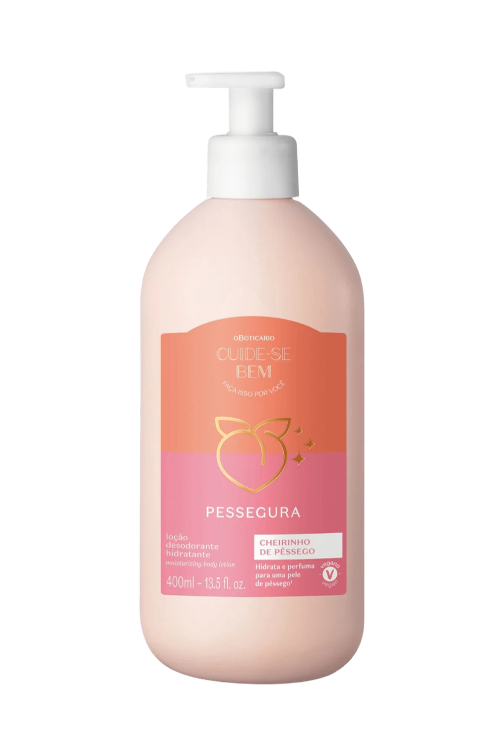 O Boticario Cuide-Se Bem Hidratante Pessegura 400ML