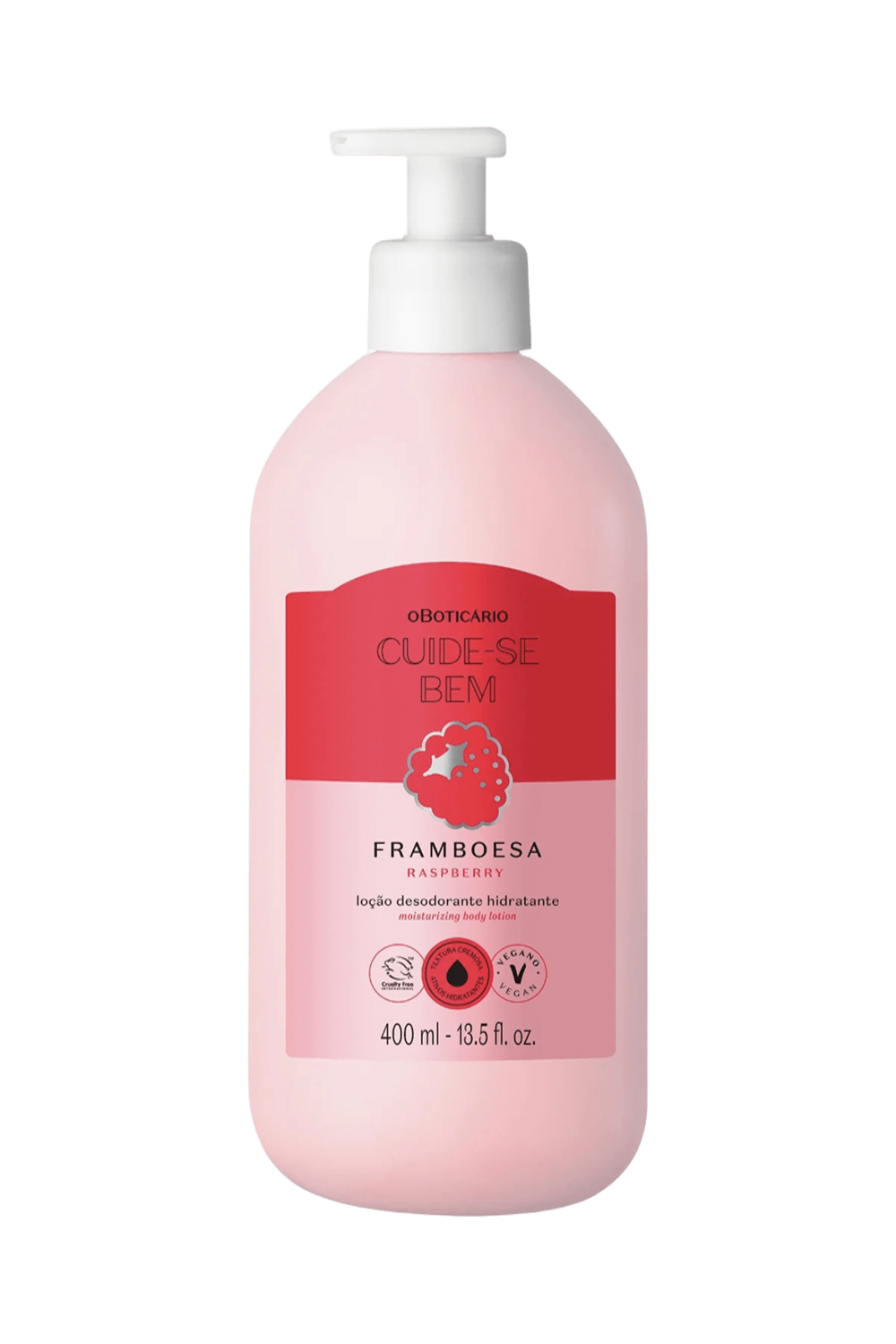 O Boticario Cuide-Se Bem Hidratante Framboesa 400ML