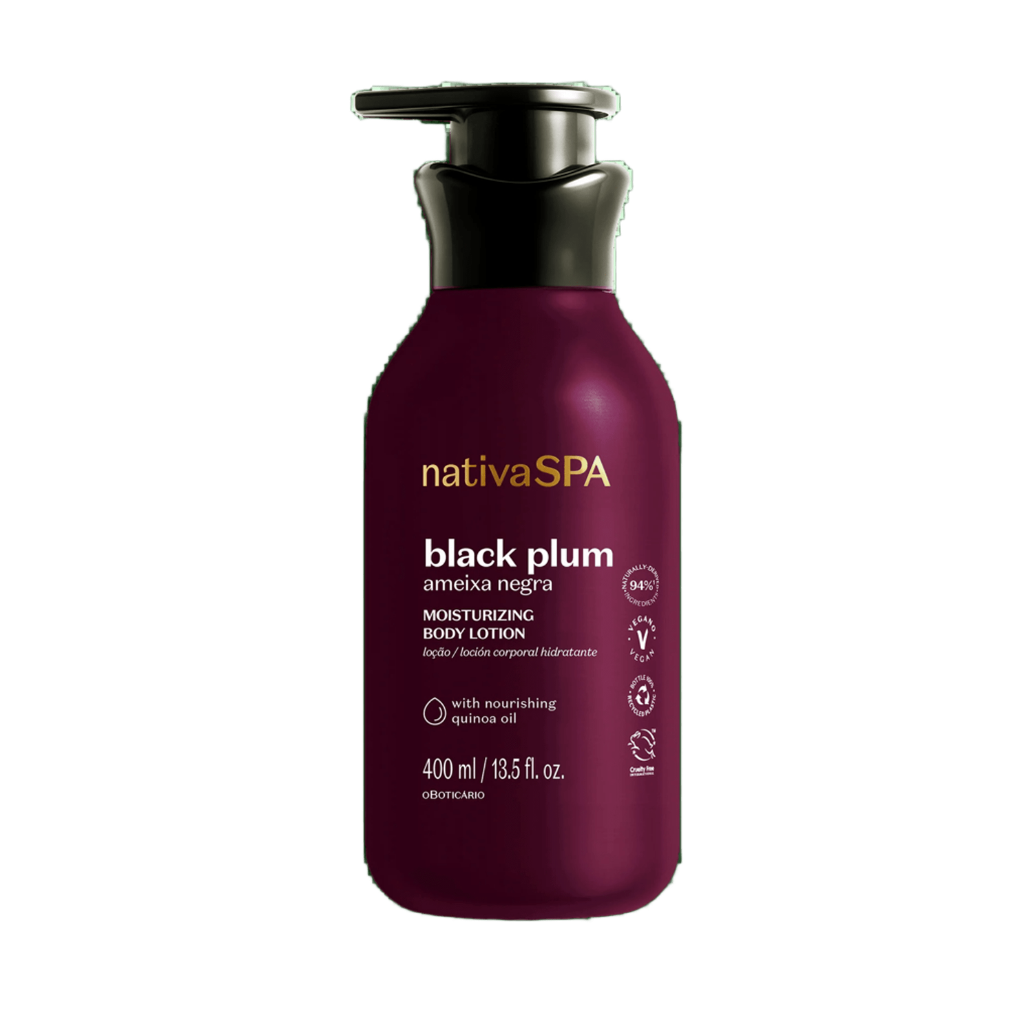 O Boticario Nativaspa Ameixa Negra Hidratante Corporal 400ML