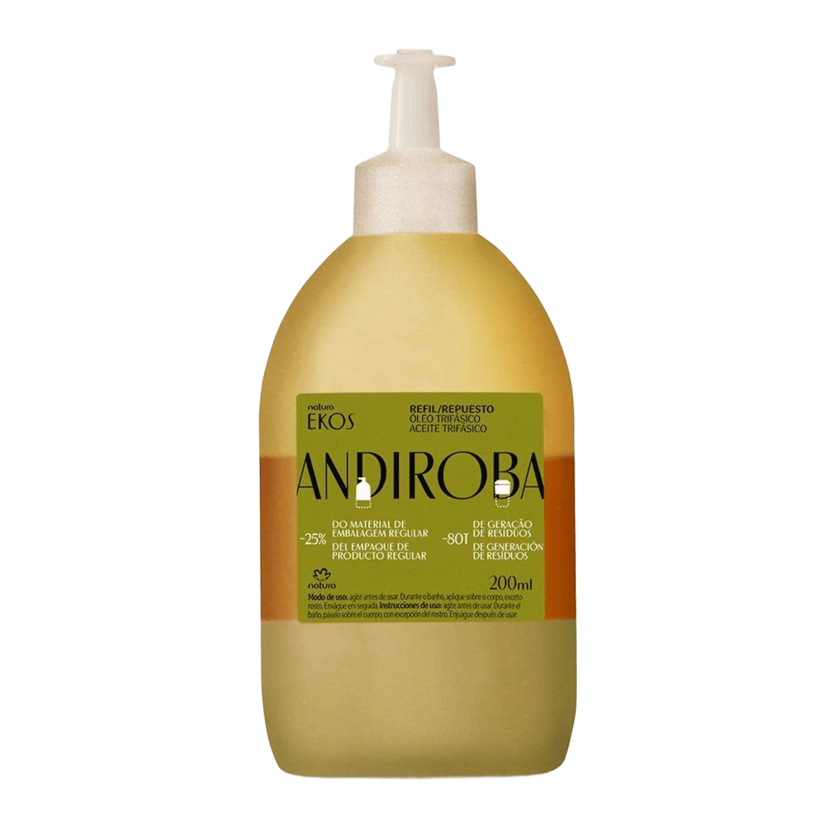 Natura Ekos Óleo Trifásico Andiroba Refil 200ML