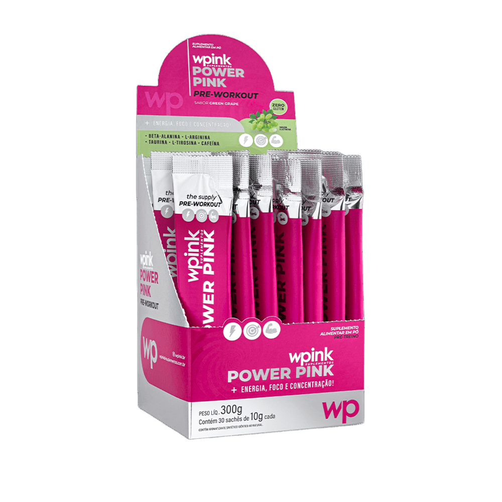 WPink Power Drink Pre Treino Uva Verde 300G