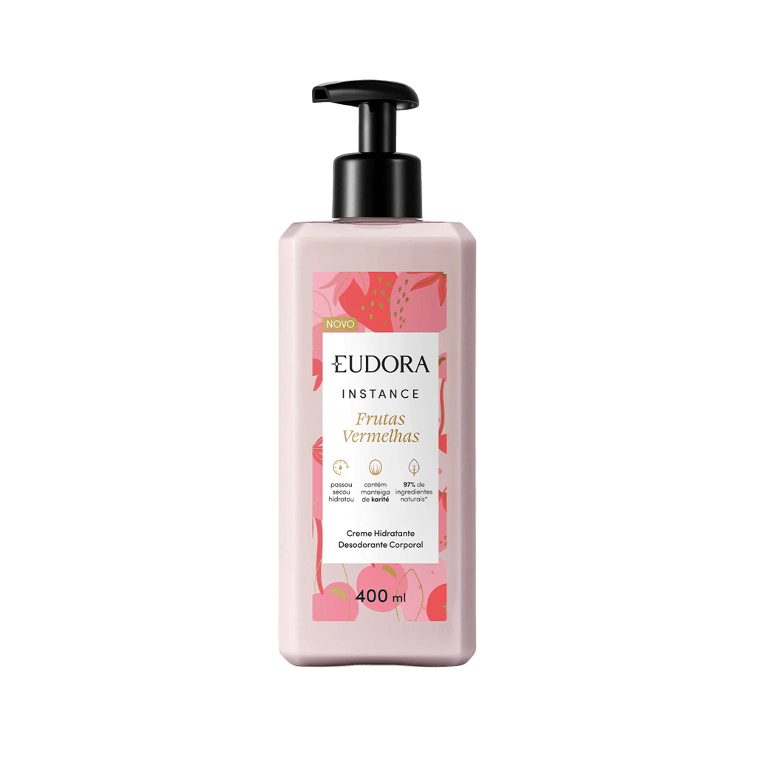 Eudora Hidratante Corporal Instance Frutas Vermelhas 400ML
