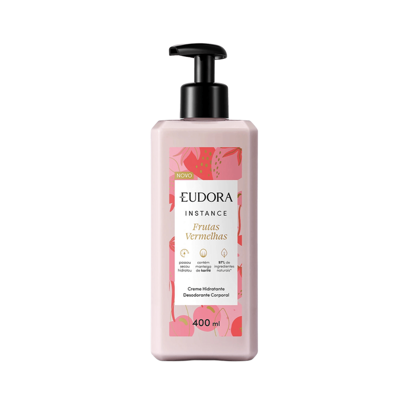 Eudora Hidratante Corporal Instance Frutas Vermelhas 400ML