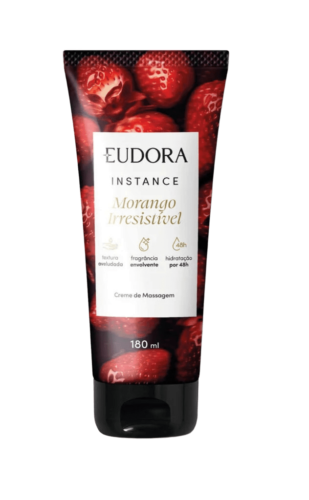 Eudora Hidratante Corporal Instance Morango Irresistível 180ML