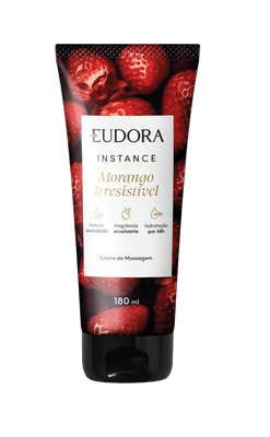 Eudora Hidratante Corporal Instance Morango Irresistível 180ML