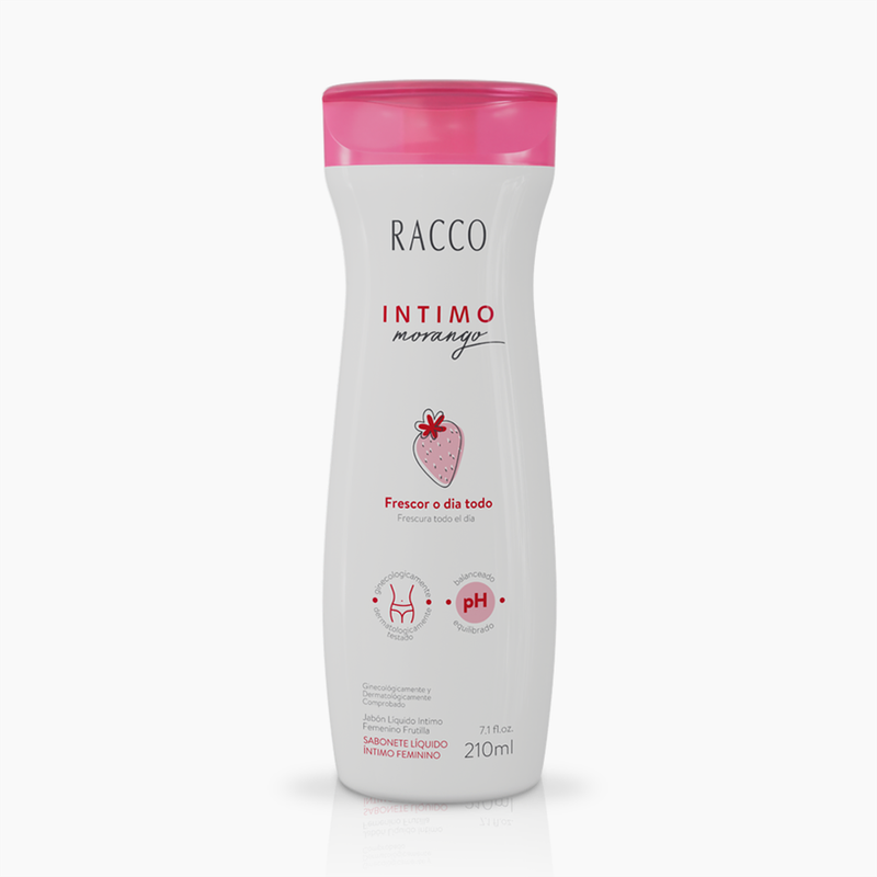 Racco Sabonete Liquido  Intimo Feminino Morango 210ml