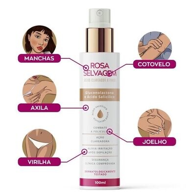 Rosa Selvagem Acido Clareador Ativado 100ML